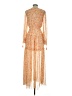 AaKaa 100% Polyester Orange Casual Dress Size S - photo 2