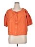 Everlane 100% Cotton Orange Short Sleeve Blouse Size XL - photo 1