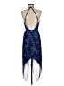 BCBGMAXAZRIA 100% Polyester Graphic Blue Cocktail Dress Size 6 - photo 2