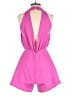 Glam Solid Pink Romper Size S - photo 2