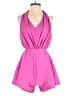 Glam Solid Pink Romper Size S - photo 1