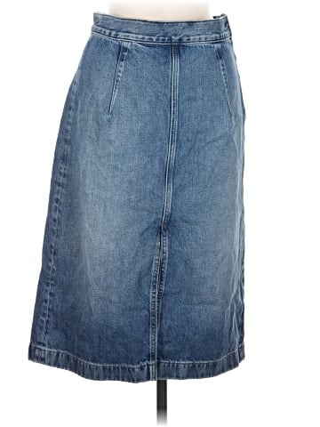 Madewell Denim Midi Pencil Skirt in Billings Wash (view 1)