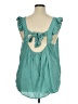 B.E. Stage Teal Sleeveless Blouse Size XL - photo 2