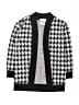 Forever Me Houndstooth Black Cardigan Size 4 - 5 - photo 1