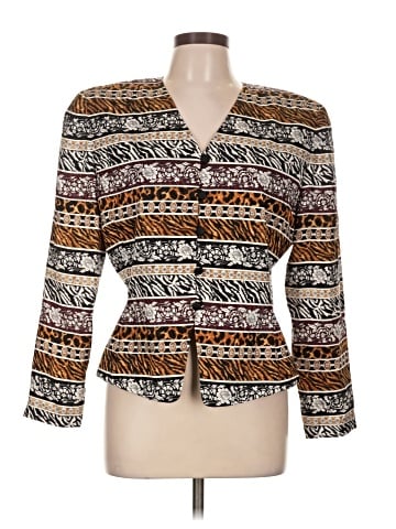 Adrianna Papell Long Sleeve Silk Top (view 1)