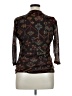 Chaps 100% Polyester Brown 3/4 Sleeve Blouse Size XL - photo 2