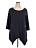 BLOOMCHIC Black 3/4 Sleeve T-Shirt Size 14 - 16 - photo 1