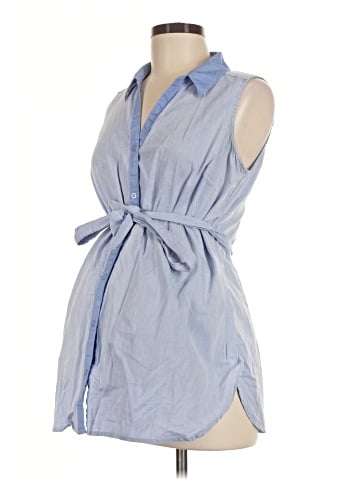 Motherhood Sleeveless Button-Down Shirt (view 1)