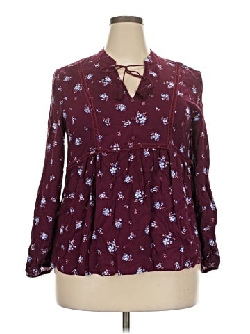 Mudd Long Sleeve Blouse (view 1)