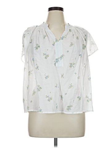 a.n.a. A New Approach 3/4 Sleeve Blouse (view 1)