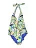 Trina Turk Paisley Blue One Piece Swimsuit Size 10 - photo 1
