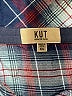 Kut from the Kloth 100% Rayon Plaid Blue Long Sleeve Button-Down Shirt Size XXL - photo 7