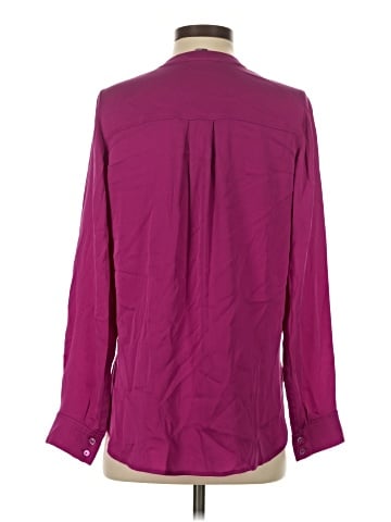 Vince. Long Sleeve Silk Top (view 2)