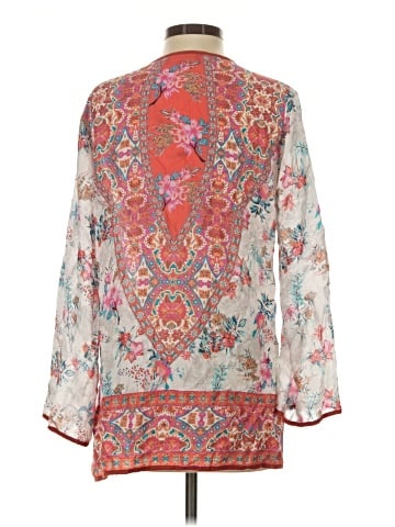 Feathers 3/4 Sleeve Blouse (view 2)