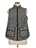 Croft & Barrow 100% Polyester Houndstooth Black Vest Size 1X - photo 1
