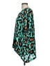 CAbi 100% Polyester Teal Short Sleeve Blouse Size L - photo 5