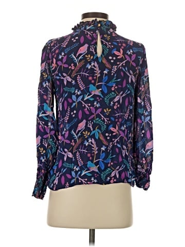 Alice & Trixie Long Sleeve Silk Top (view 2)