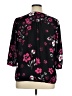 Elle 100% Polyester Floral Black 3/4 Sleeve Blouse Size XL - photo 2