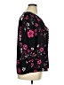 Elle 100% Polyester Floral Black 3/4 Sleeve Blouse Size XL - photo 4