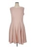 Roz & Ali Solid Tan Casual Dress Size 14 - photo 1