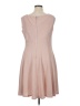 Roz & Ali Solid Tan Casual Dress Size 14 - photo 2