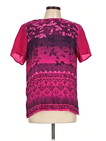 Diane Gilman Short Sleeve Silk Top (view 1)