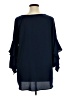 Gibson Latimer 100% Polyester Blue 3/4 Sleeve Blouse Size XL - photo 2