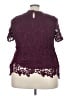 BLOOMCHIC 100% Polyester Burgundy Short Sleeve Blouse Size 18 - photo 2