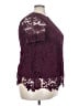 BLOOMCHIC 100% Polyester Burgundy Short Sleeve Blouse Size 18 - photo 4