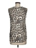 7th Ray Animal Print Silver Sleeveless T-Shirt Size M - photo 2