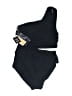 MICHAEL Michael Kors Solid Black One Piece Swimsuit Size 10 - photo 2