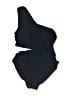 MICHAEL Michael Kors Solid Black One Piece Swimsuit Size 10 - photo 1