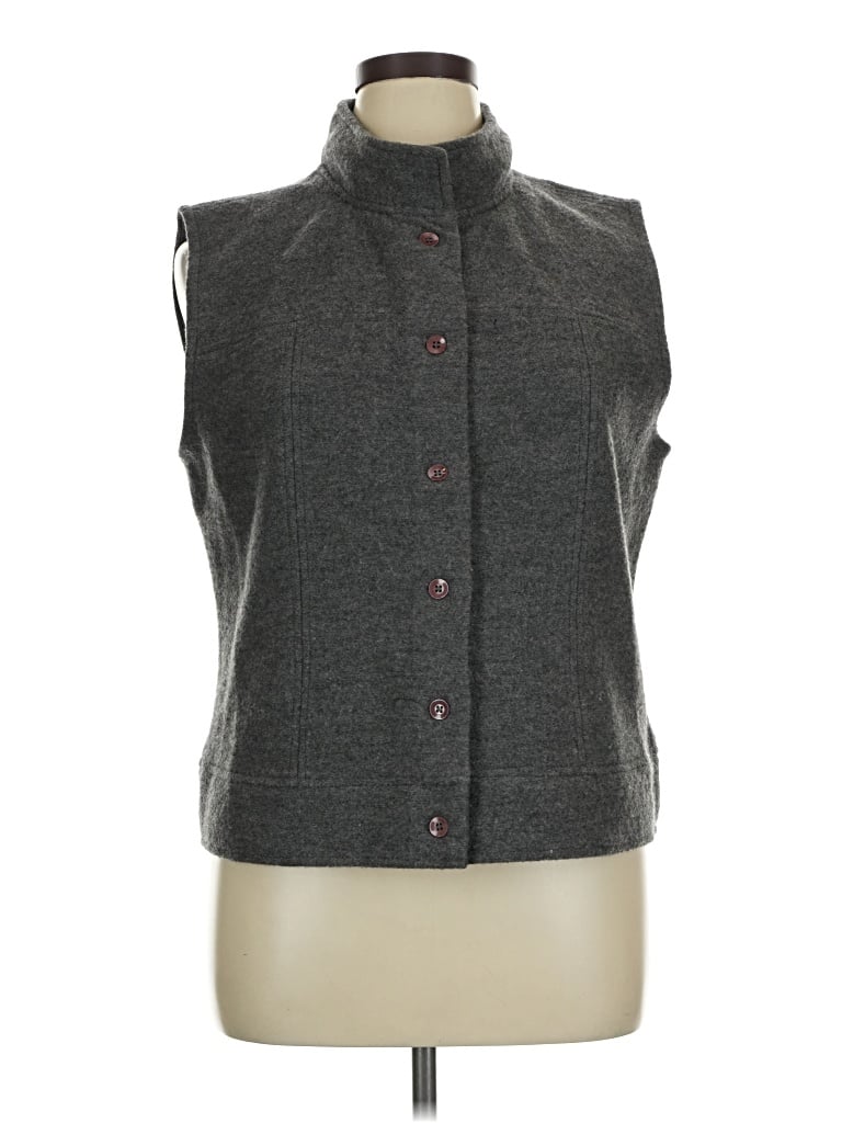 Pre-owned Talbots Vest In Gray