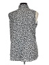 Attention 100% Polyester Animal Print Silver Sleeveless Blouse Size XL - photo 2