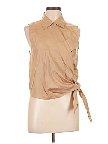 Vince. Sleeveless Button-Down Shirt (view 1)