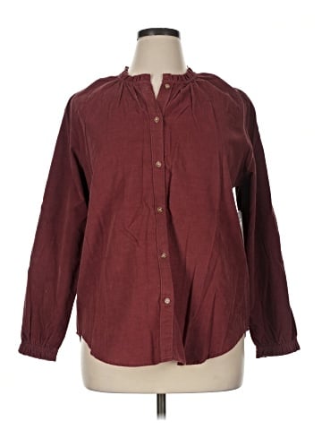Gloria Vanderbilt Long Sleeve Button-Down Shirt (view 1)
