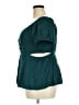 Torrid Teal Short Sleeve Blouse Size 2X Plus (2) - photo 5
