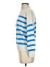 Madewell 100% Cashmere Stripes Blue Cashmere Pullover Sweater Size XXS - photo 5