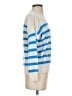 Madewell 100% Cashmere Stripes Blue Cashmere Pullover Sweater Size XXS - photo 4