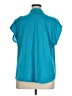 Van Heusen 100% Polyester Teal Short Sleeve Blouse Size XL - photo 2