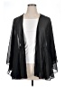 MSK 100% Polyester Black Kimono Size XL - photo 1
