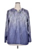 Papaya Blue Long Sleeve Henley Size 2X - photo 1