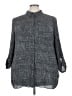 PREMISE 100% Polyester Tweed Gray 3/4 Sleeve Blouse Size 2X - photo 1
