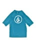 Volcom Teal Blue 3/4 Sleeve T-Shirt Size 12 - photo 1