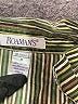 Roaman's Stripes Green Long Sleeve Blouse Size 14 (M) - photo 7