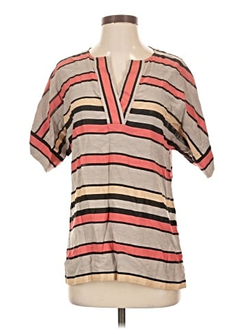 Lafayette 148 New York Short Sleeve Blouse (view 1)
