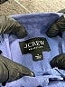 J.Crew Collection 100% Linen Blue Long Sleeve Blouse Size 4 - photo 7