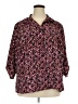 George 100% Polyester Tweed Pink 3/4 Sleeve Blouse Size 4X - photo 1