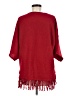 NY Collection 100% Acrylic Red Poncho Size M - photo 2