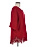 NY Collection 100% Acrylic Red Poncho Size M - photo 4
